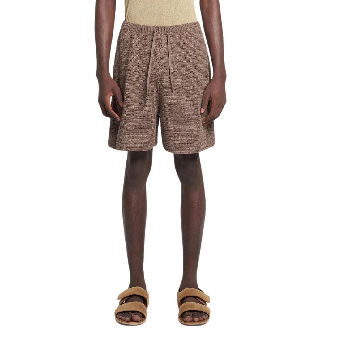 NANUSHKA CADEN LINEAR CROCHET SHORTS BROWN - Image 5