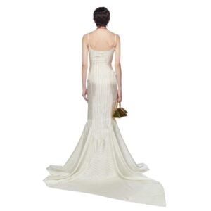 THE ATTICO MILK LONG DRESS