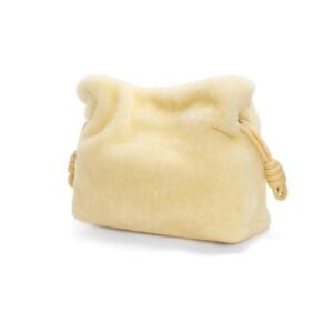 LOEWE BORSA FLAMENCO CLUTCH IN SHEARLING