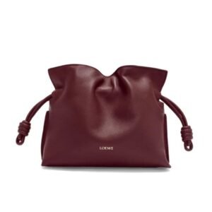 LOEWE MINI FLAMENCO CLUTCH BAG IN CALFSKIN NAPPA