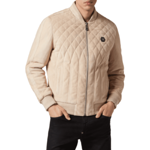 PHILIPP PLEIN SUEDE BOMBER JACKET