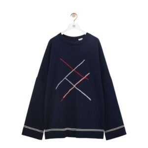LOEWE DIAMOND PATTERNED WOOL SWEATER