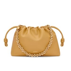 LOEWE MINI FLAMENCO PURSE BAG IN SOFT LAMBSKIN