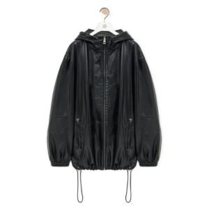 LOEWE HOODED JACKET IN NAPPA LAMBSKIN