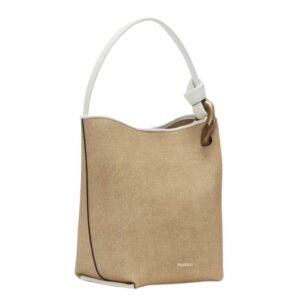 JWA CORNER BUCKET – LEATHER TOP HANDLE BAG