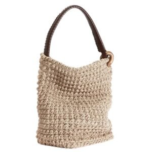 LARGE JWA CORNER BUCKET – TOP HANDLE BAG