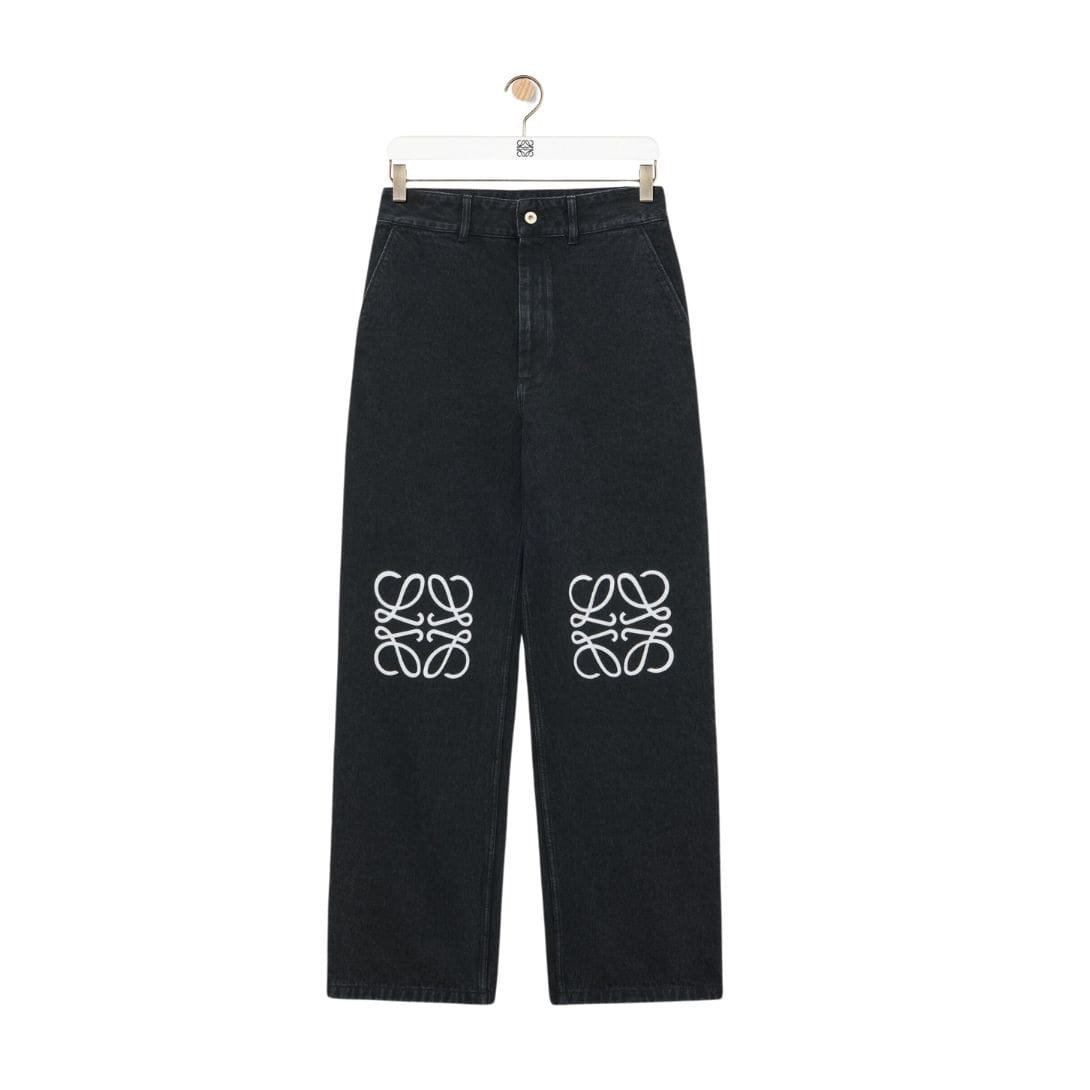LOEWE ANAGRAM BAGGY JEANS IN DENIM