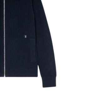 GIVENCHY ZIPPED CARDIGAN IN WOOL AND CASHMERE