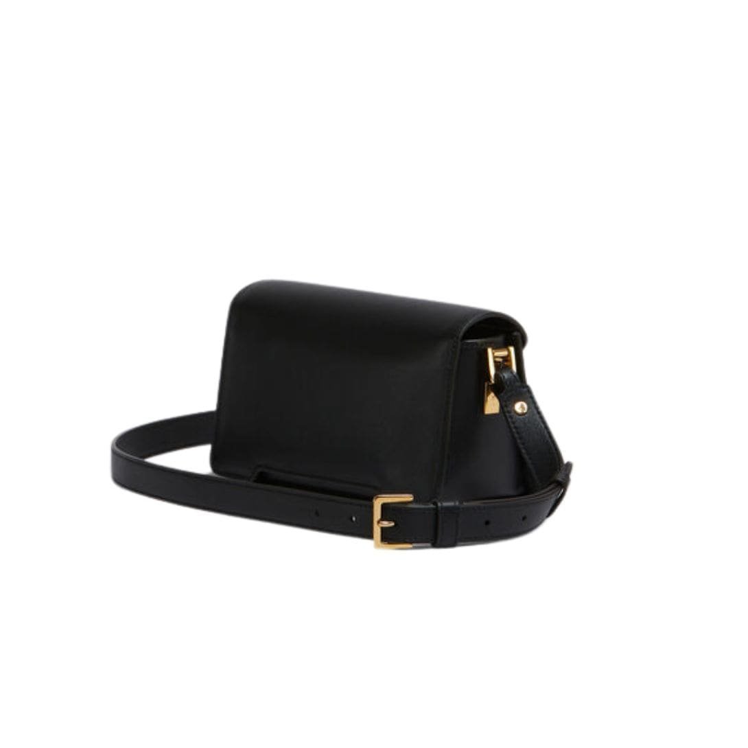 MARNI BLACK LEATHER TRUNKAROO MINI SHOULDER BAG - Image 4