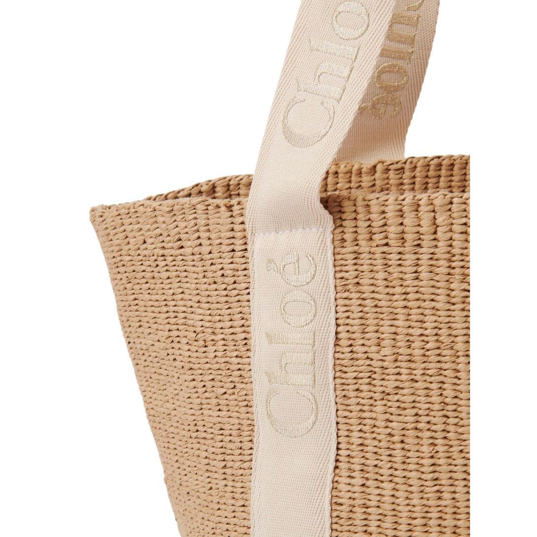 CHLOE LARGE WOODY BASKET GOLD - Image 3