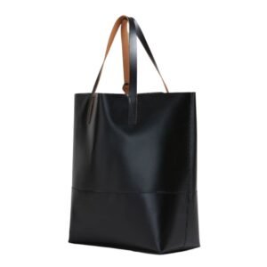 MARNI BLACK OPEN SHOPPER WITH MARNI TAG