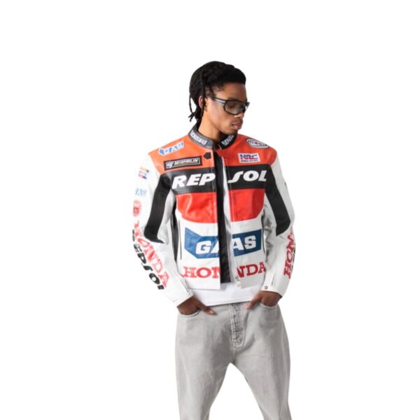 Honda Racing Leather Jacket - Image 6