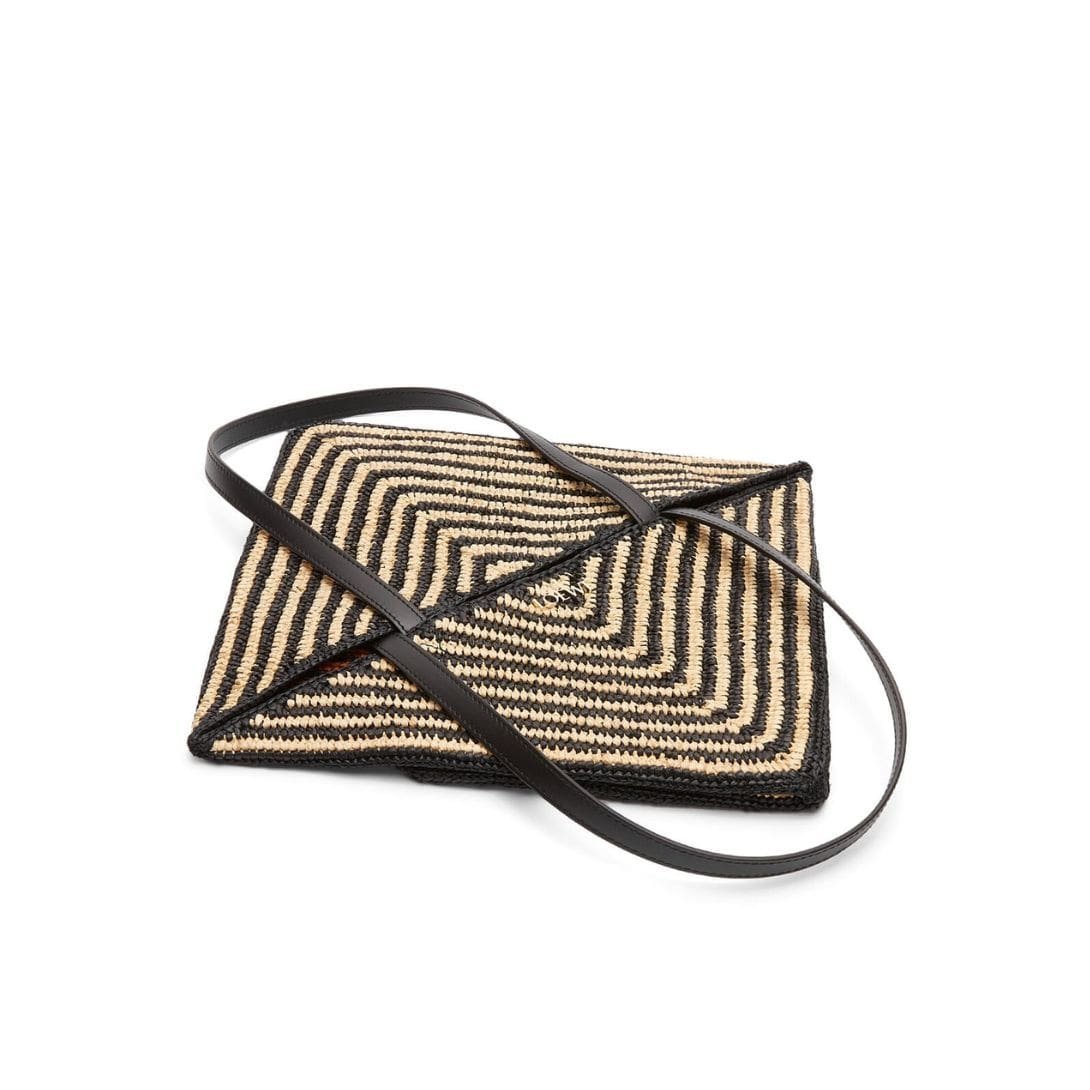LOEWE PUZZLE FOLD TOTE BAG IN RAFFIA - Image 7
