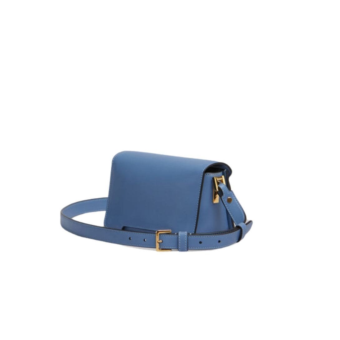 MARNI BLUE LEATHER TRUNKAROO MEDIUM SHOULDER BAG - Image 3