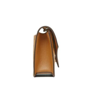 MCM MINI DIAMOND SHOULDER BAG IN VISETOS LEATHER MIX COGNAC