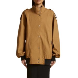 KHAITE THE FARRIS JACKET IN KHAKI