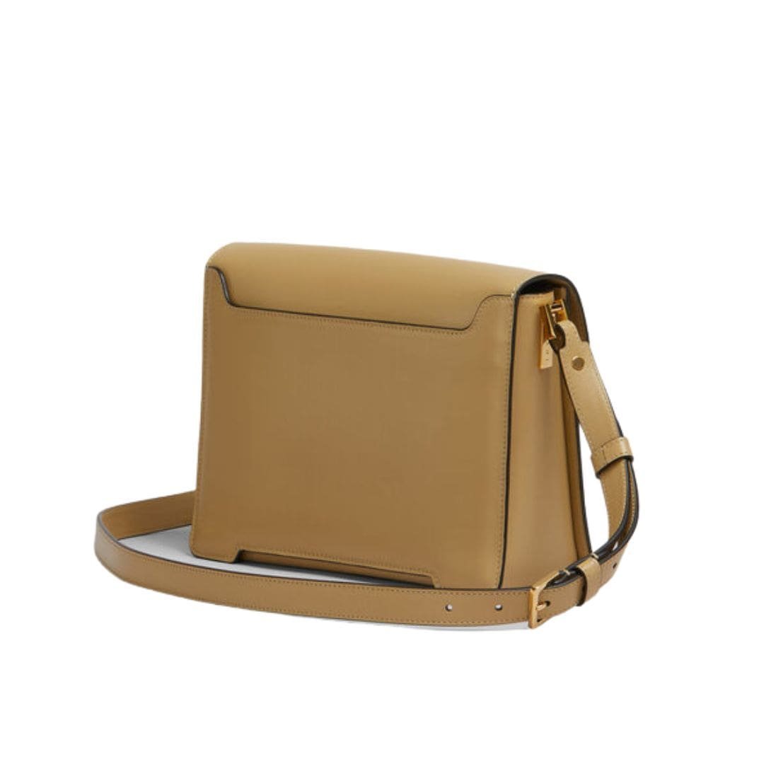 MARNI CAMEL LEATHER TRUNKAROO MEDIUM SHOULDER BAG - Image 3