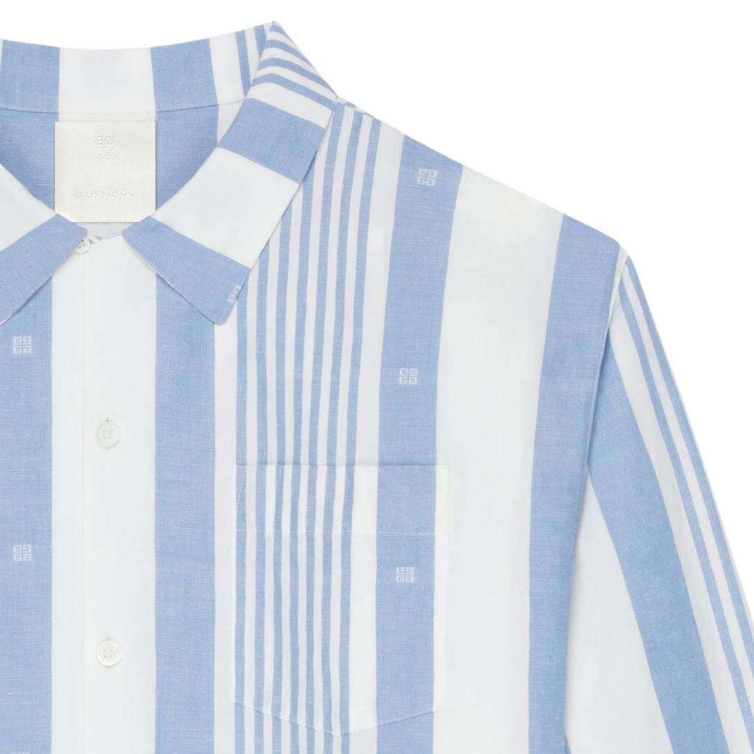GIVENCHY SHIRT IN LINEN WITH 4G STRIPES - Image 5
