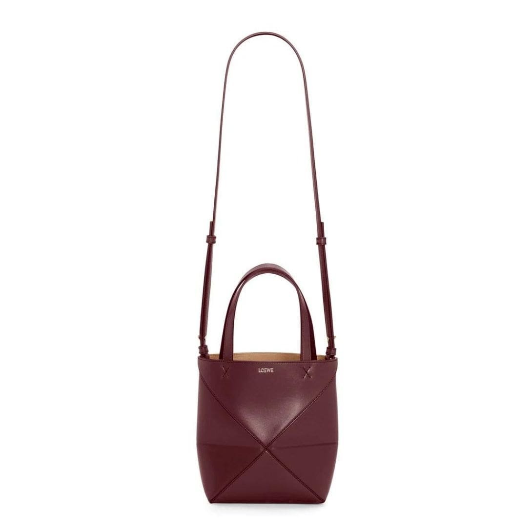 LOEWE PUZZLE FOLD TOTE MINI BAG IN SHINY CALFSKIN - Image 6