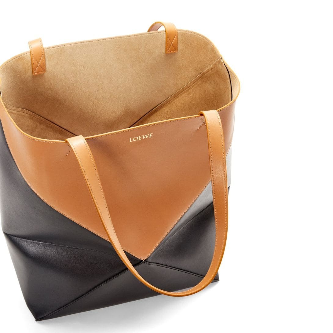 LOEWE PUZZLE FOLD TOTE XL BAG IN SHINY CALFSKIN - Image 4