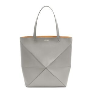 LOEWE PUZZLE FOLD TOTE XL BAG IN SHINY CALFSKIN