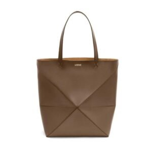 LOEWE PUZZLE FOLD TOTE XL BAG IN SHINY CALFSKIN
