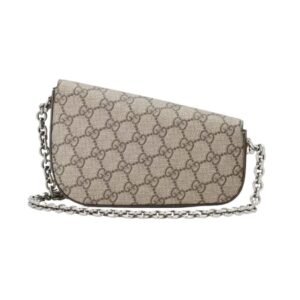 GUCCI HORSEBIT 1955 MINI SHOULDER BAG IN BEIG AND EBONY