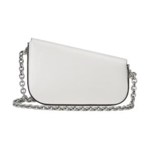 GUCCI HORSEBIT 1955 MINI SHOULDER BAG IN WHITE LEATHER