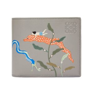 LOEWE EELS BIFOLD WALLET WITH COIN PURSE IN SATIN CALFSKIN