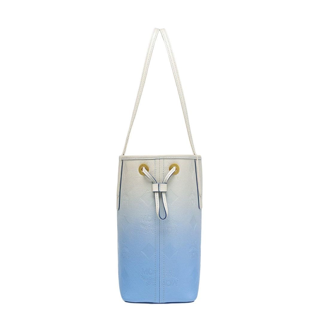 MCM SMALL LIZ SHOPPER IN GRADATION MONOGRAM LEATHER BLUE - Image 2