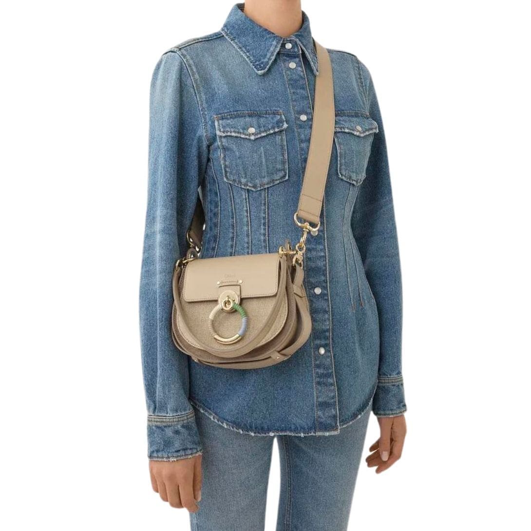 CHLOE SMALL TESS BAG ARGIL BROWN - Image 5