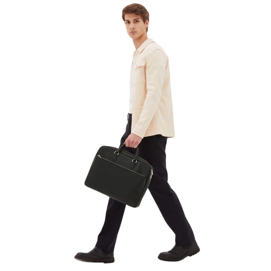 VALEXTRA AVIETTA BRIEFCASE WITH ZIP 24H - Image 9