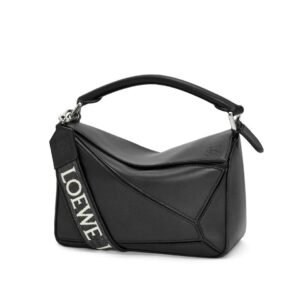 LOEWE SMALL PUZZLE BAG IN SATIN CALFSKIN