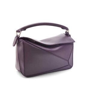 LOEWE SMALL PUZZLE BAG IN SATIN CALFSKIN