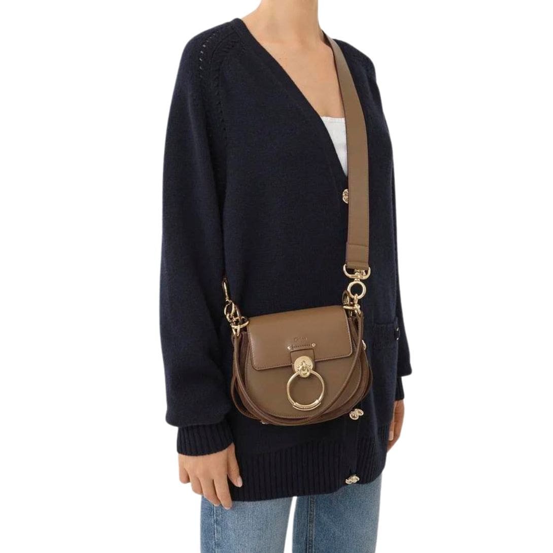 CHLOE SMALL TESS BAG DARK NUT - Image 3