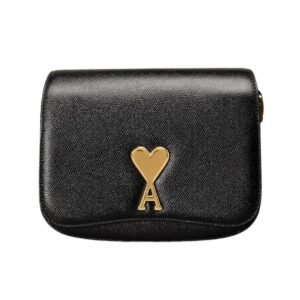 AMI Small Paris Paris Bag IN BLACK