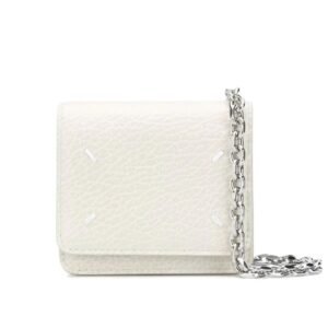MAISON MARGIELA SMALL FOUR-STITCH WALLET-ON-CHAIN