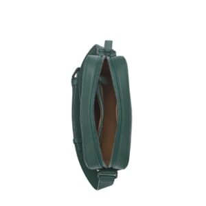 MCM MINI KLASSIK CROSSBODY IN MAXI MONOGRAM LEATHER GREEN