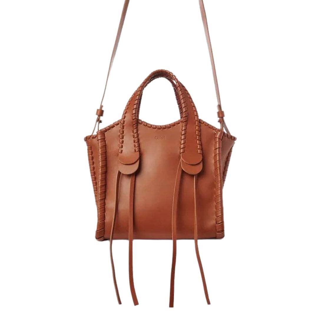 CHLOE SMALL MONY TOTE BAG CARAMEL - Image 6
