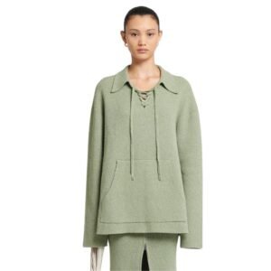 NANUSHKA JORRIT TERRY-KNIT SWEATER FADED SAGE