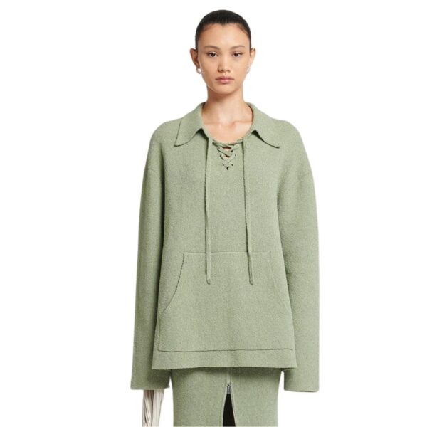 NANUSHKA JORRIT TERRY-KNIT SWEATER FADED SAGE - Image 2