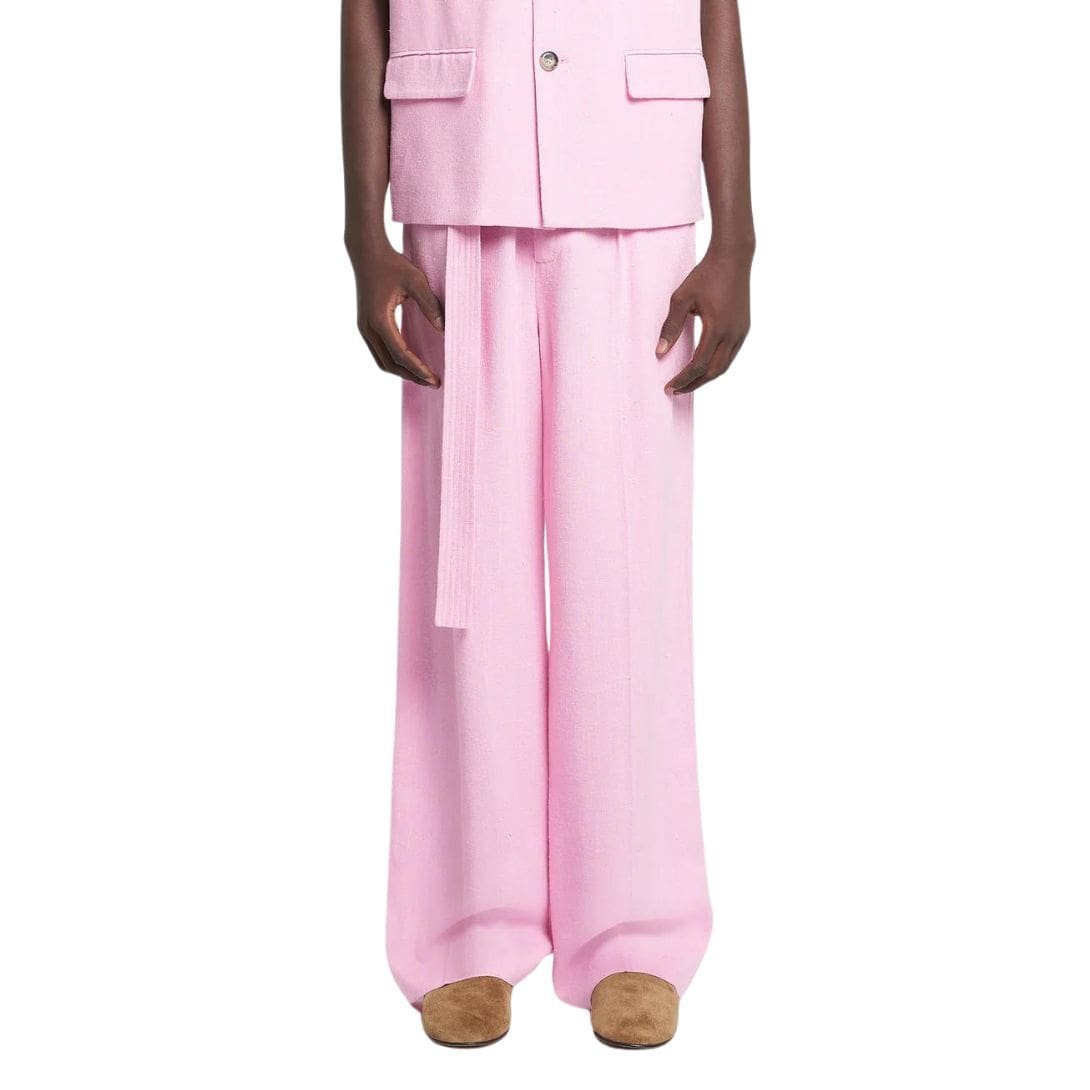 NANUSHKA BENTO SILK VISCOSE TWEED PANTS PINK - Image 5