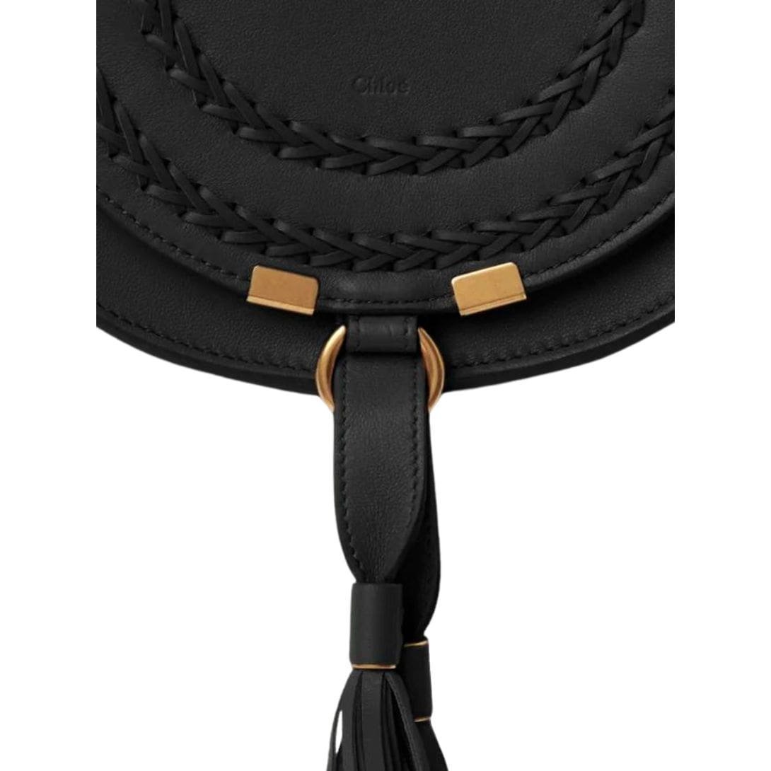 CHLOE MARCIE SMALL SADDLE BAG BLACK - Image 5