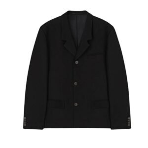 NANUSHKA ROX DOUBLE SUITING BLAZER BLACK
