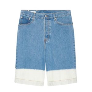 DRIES VAN NOTEN BLEACH DENIM BERMUDA