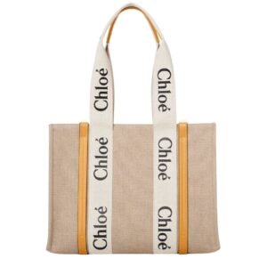 CHLOE MEDIUM WOODY TOTE BAG HONEY GOLD