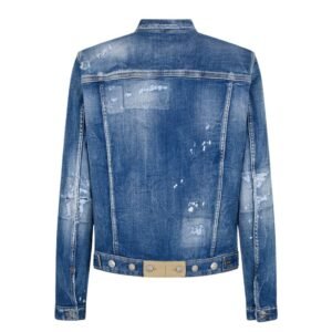 DSQUARED2 MENDED RIPS DAN DENIM JACKET
