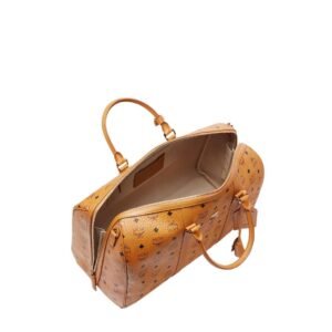 MCM OTTOMAR WEEKENDER BAG IN VISETOS COGNAC