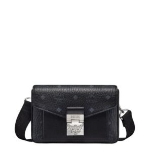 MCM SMALL VIKTOR CROSSBODY IN VISETOS BLACK