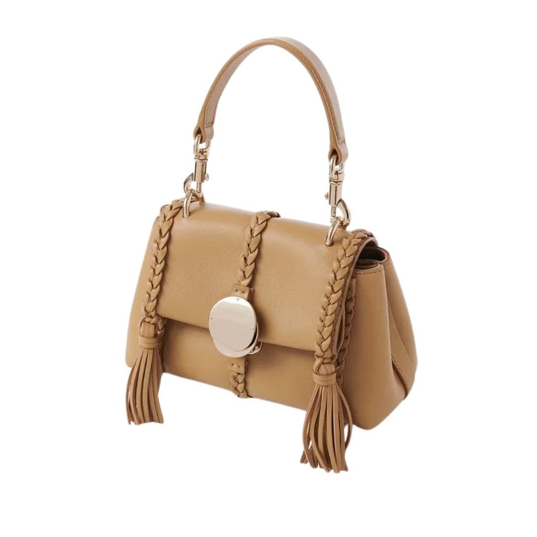 CHLOE PENELOPE MINI SOFT SHOULDER BAG CREAMY BROWN - Image 7